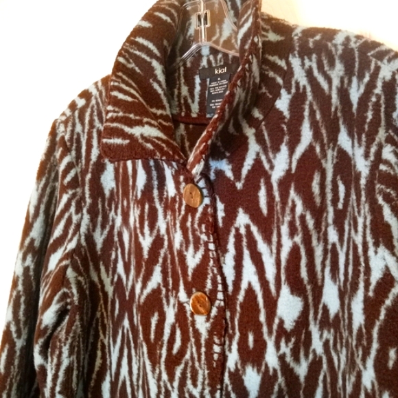 Kial by Anthropologie Felted Multicolored Sweater Jacket SZ XL - Picture 2 of 9